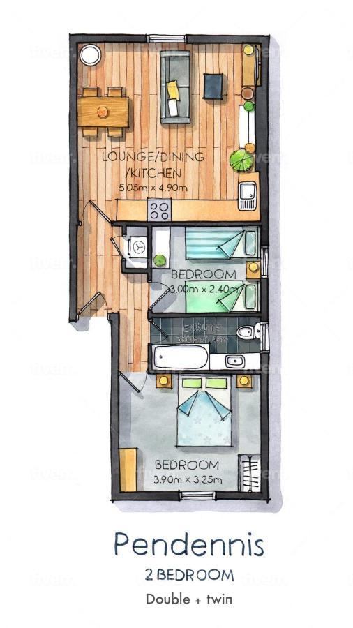 Pendennis - Bright Victorian Flat, Sea Views & Close To Beach Falmouth Zewnętrze zdjęcie