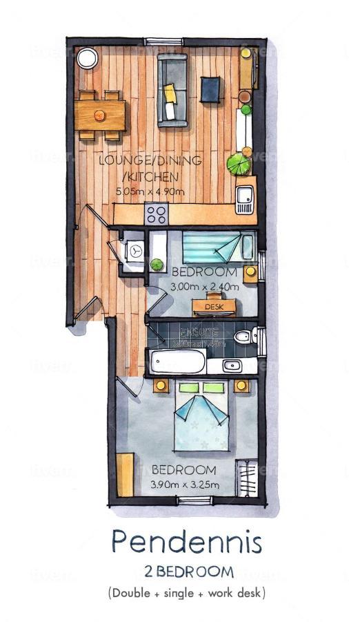 Pendennis - Bright Victorian Flat, Sea Views & Close To Beach Falmouth Zewnętrze zdjęcie